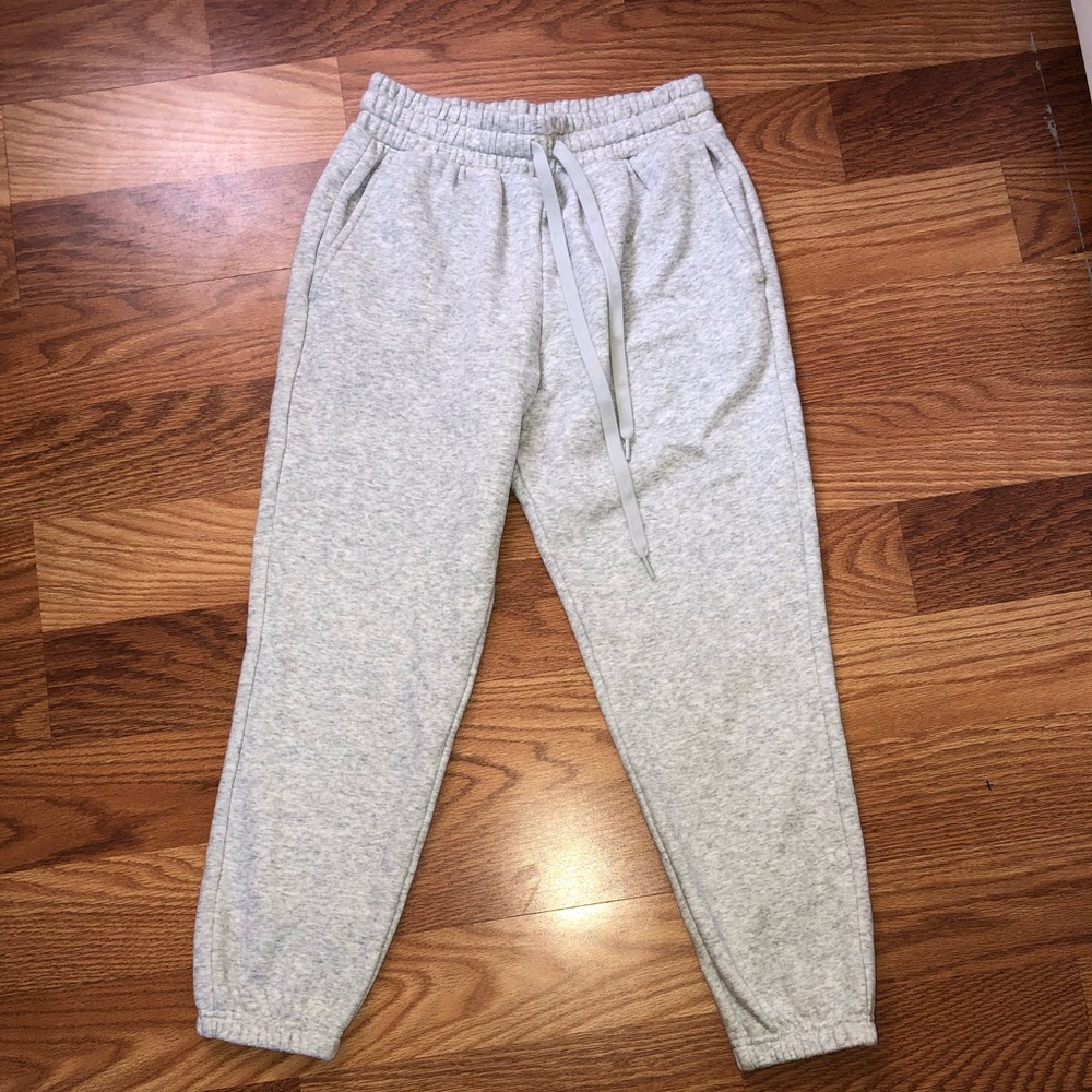 Gray sweatpants